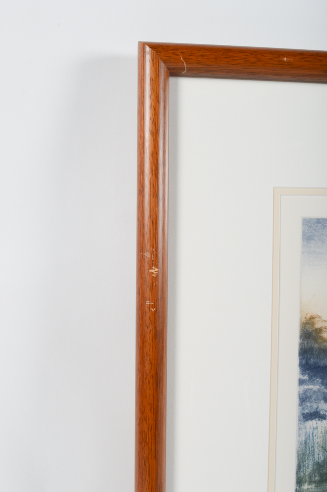 Harvey Kidder Color Mezzotint "The Pond"