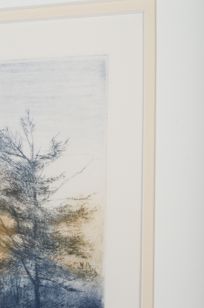 Harvey Kidder Color Mezzotint "The Pond"