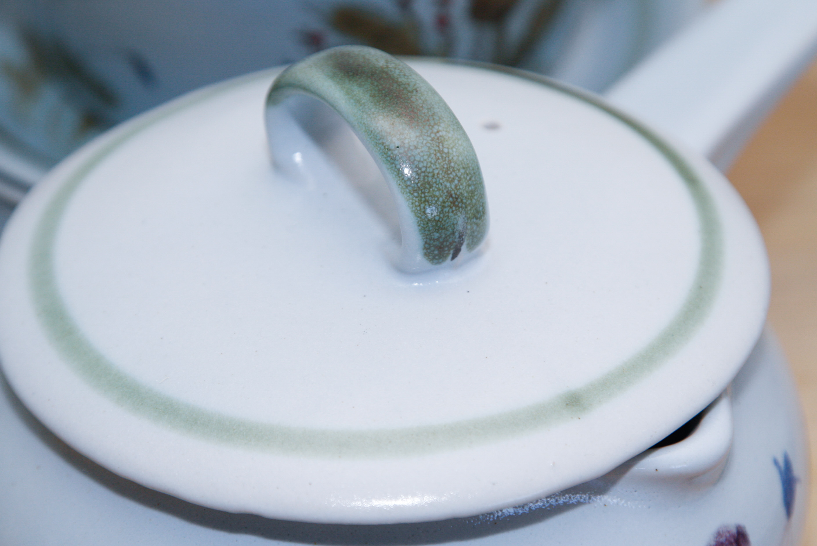 Vintage Buchan Stoneware in "Thistleware" Pattern