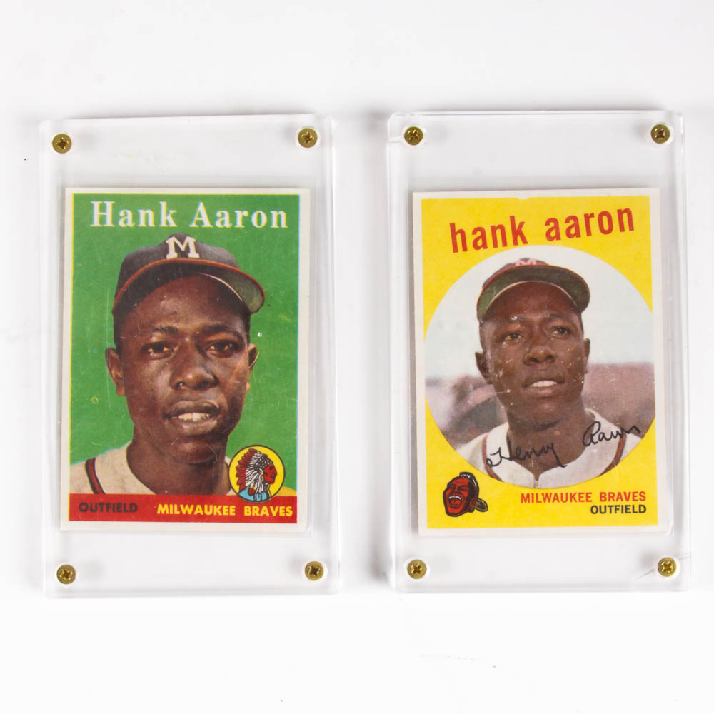 Hank Aaron Collectible Baseball Card
