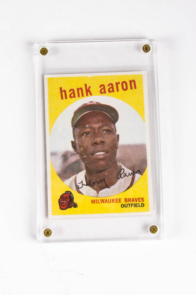 Hank Aaron Collectible Baseball Card