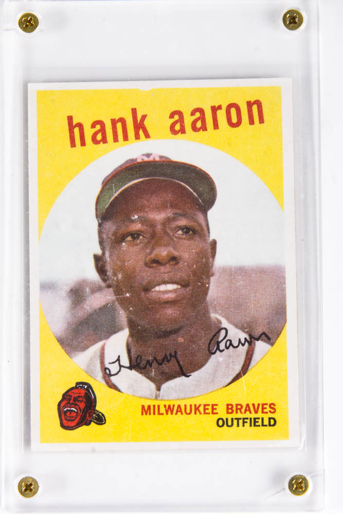 Hank Aaron Collectible Baseball Card