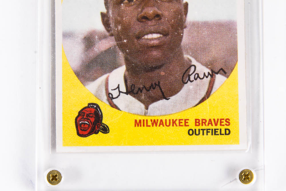 Hank Aaron Collectible Baseball Card