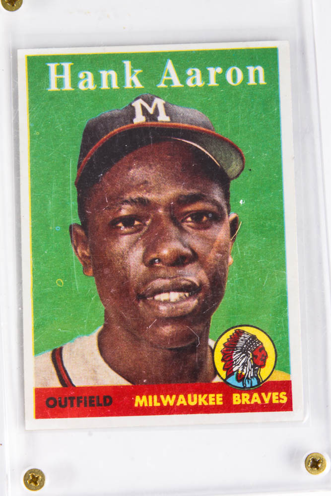 Hank Aaron Collectible Baseball Card