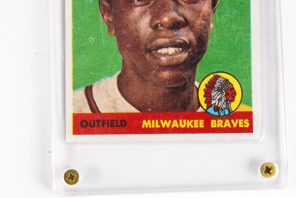 Hank Aaron Collectible Baseball Card