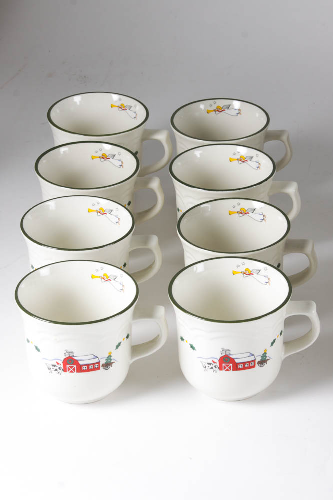 PfaltzGraff Snow Village China Set