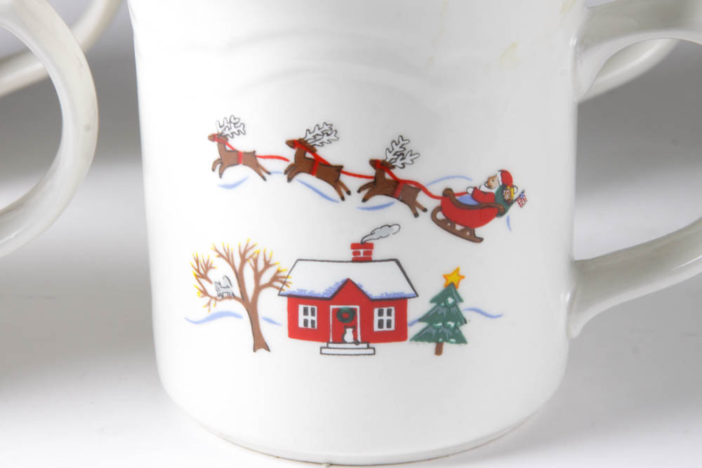 PfaltzGraff Snow Village China Set