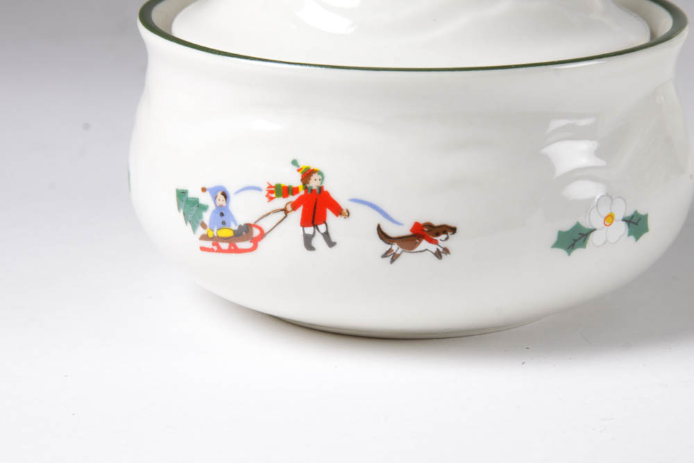 PfaltzGraff Snow Village China Set