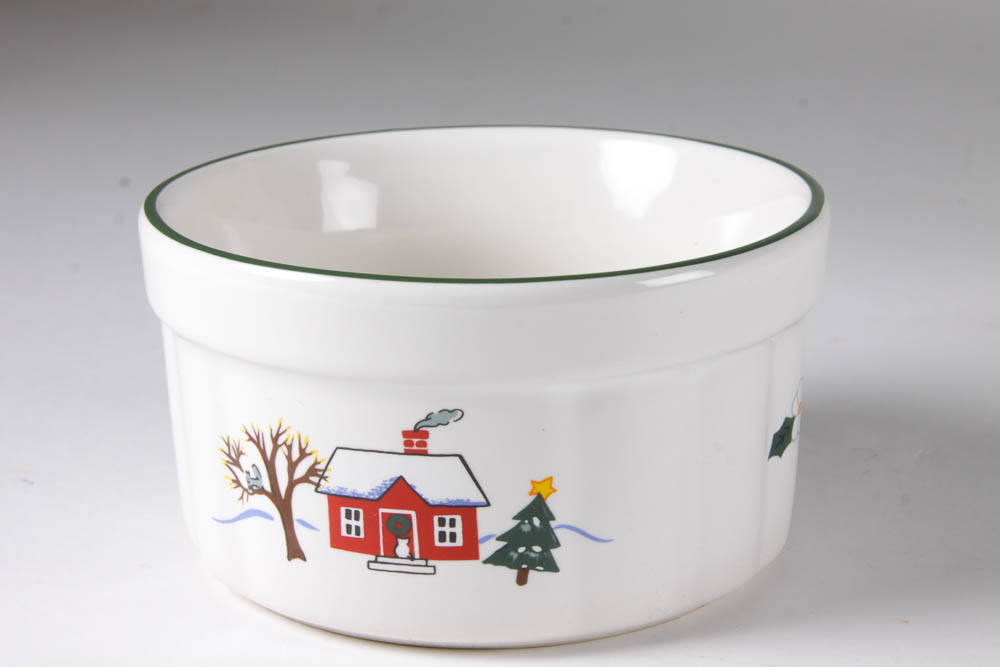 PfaltzGraff Snow Village China Set