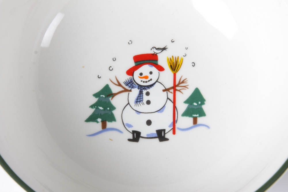 PfaltzGraff Snow Village China Set