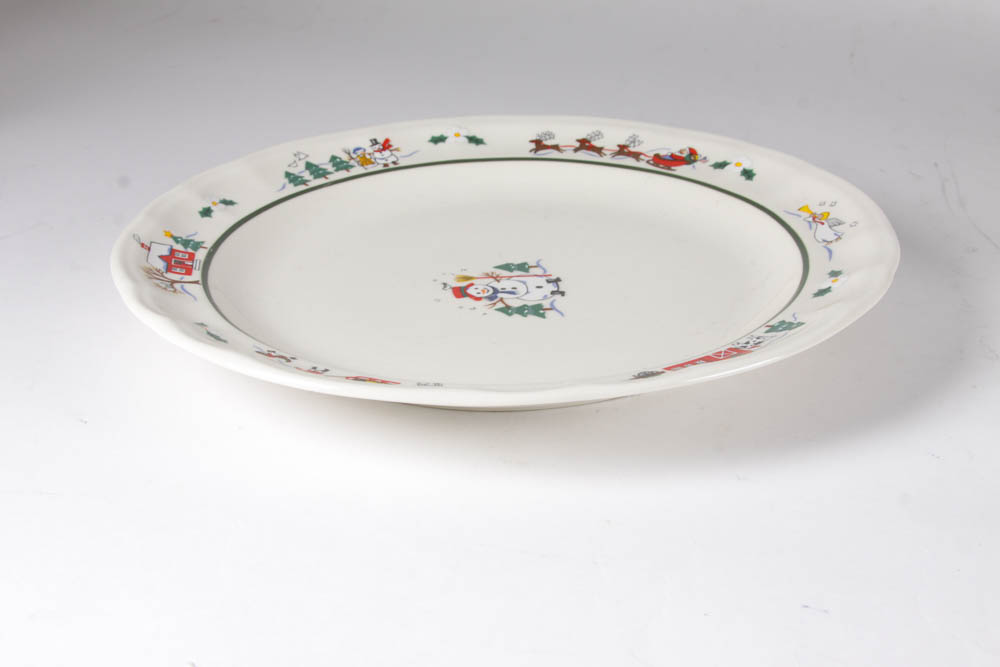 PfaltzGraff Snow Village China Set