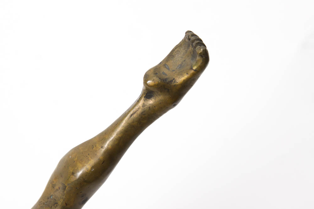 Solid Brass Gymnast Sculpture