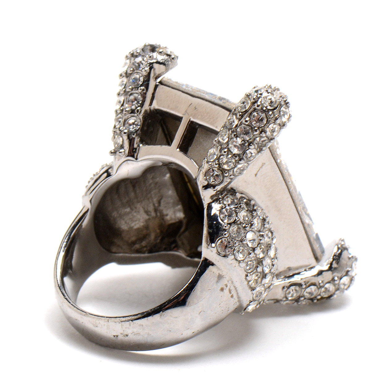 Embellished Silver Tone Bracelet and Matching Ring from "Dancing for the Stars"