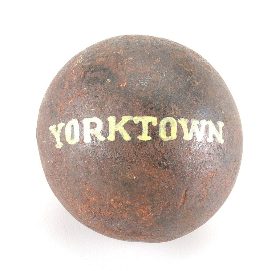 Antique Yorktown Cannonball