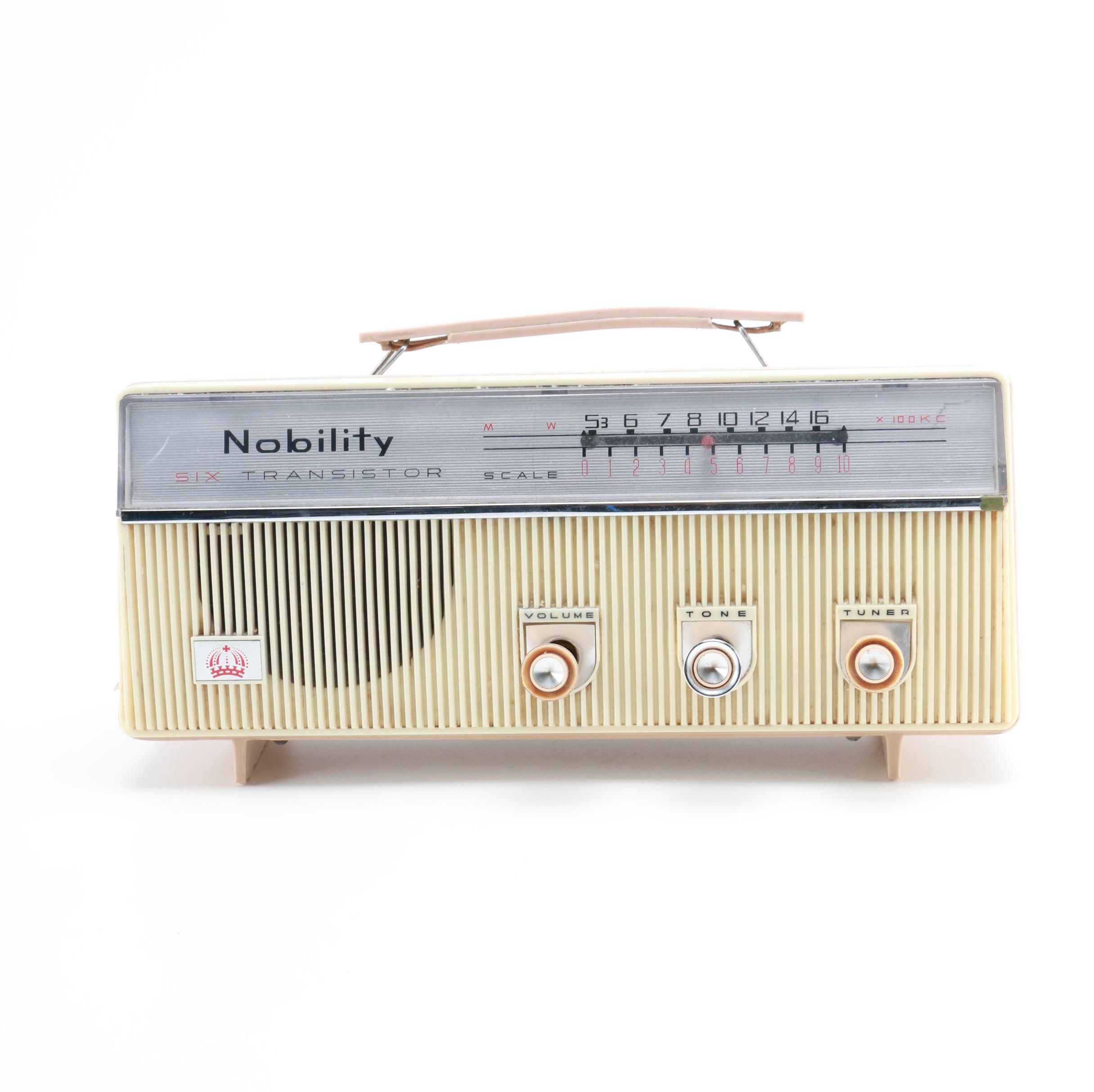 Nobility Vintage 1960s Six Transistor Radio