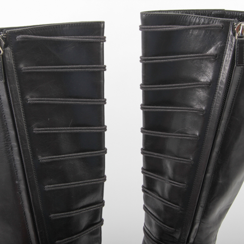 Oscar de la Renta Leather Boots