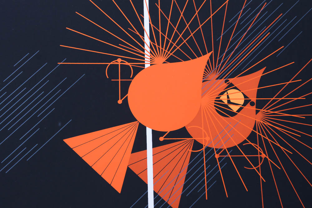 Charley Harper Limited Edition Serigraph "Seeing Red"