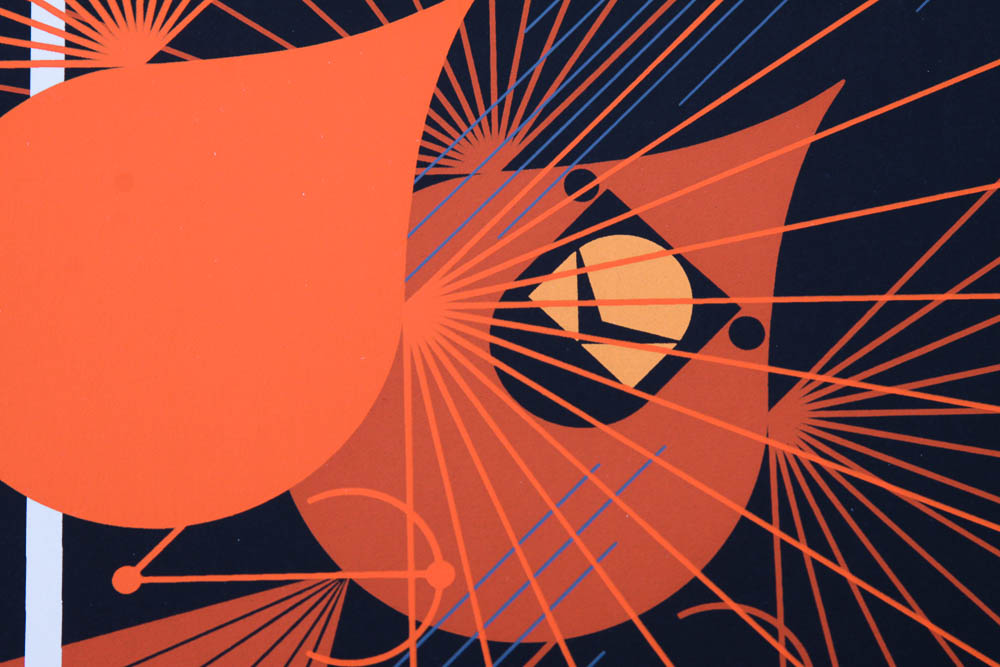 Charley Harper Limited Edition Serigraph "Seeing Red"