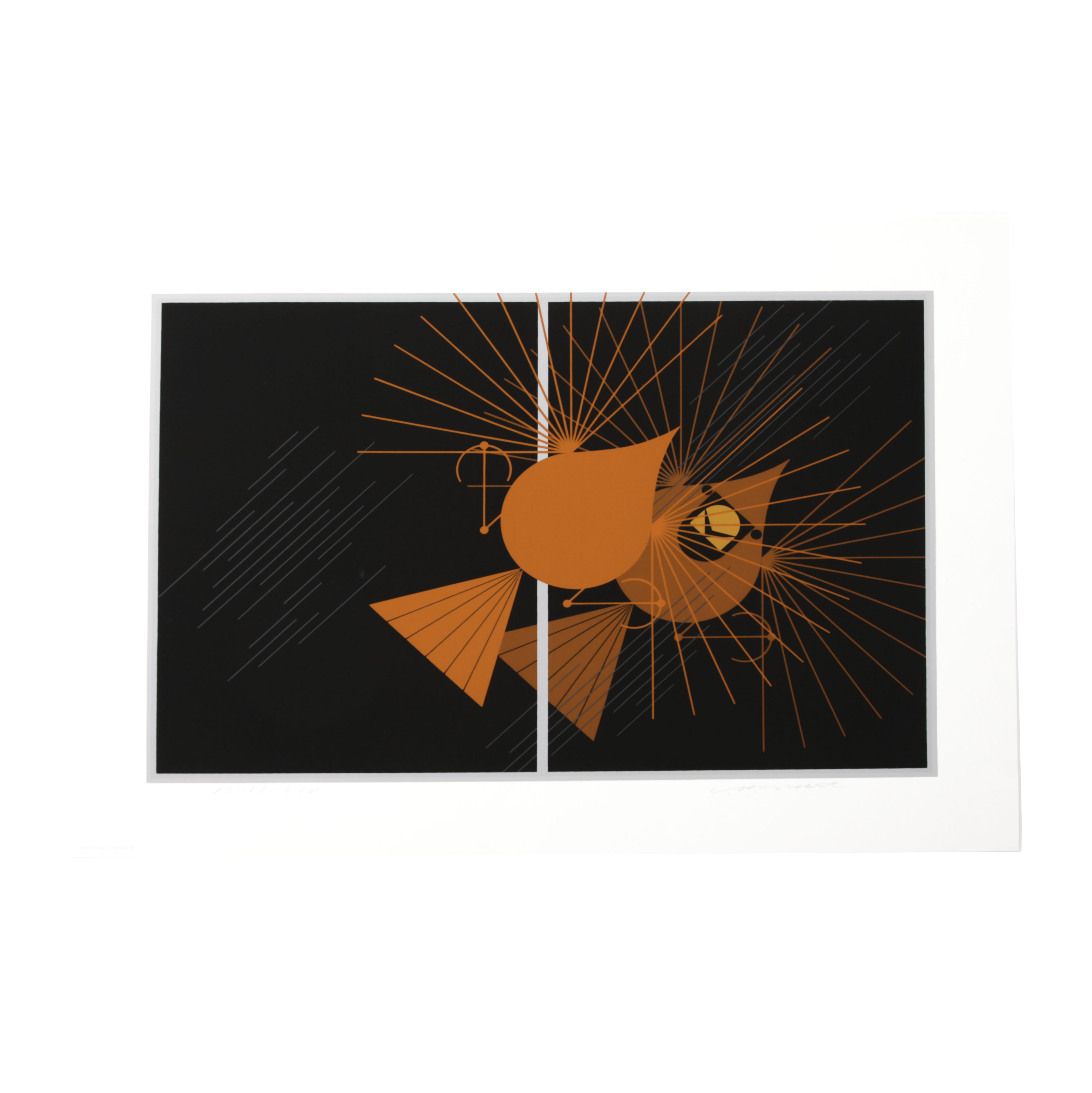 Charley Harper Limited Edition Serigraph "Seeing Red"