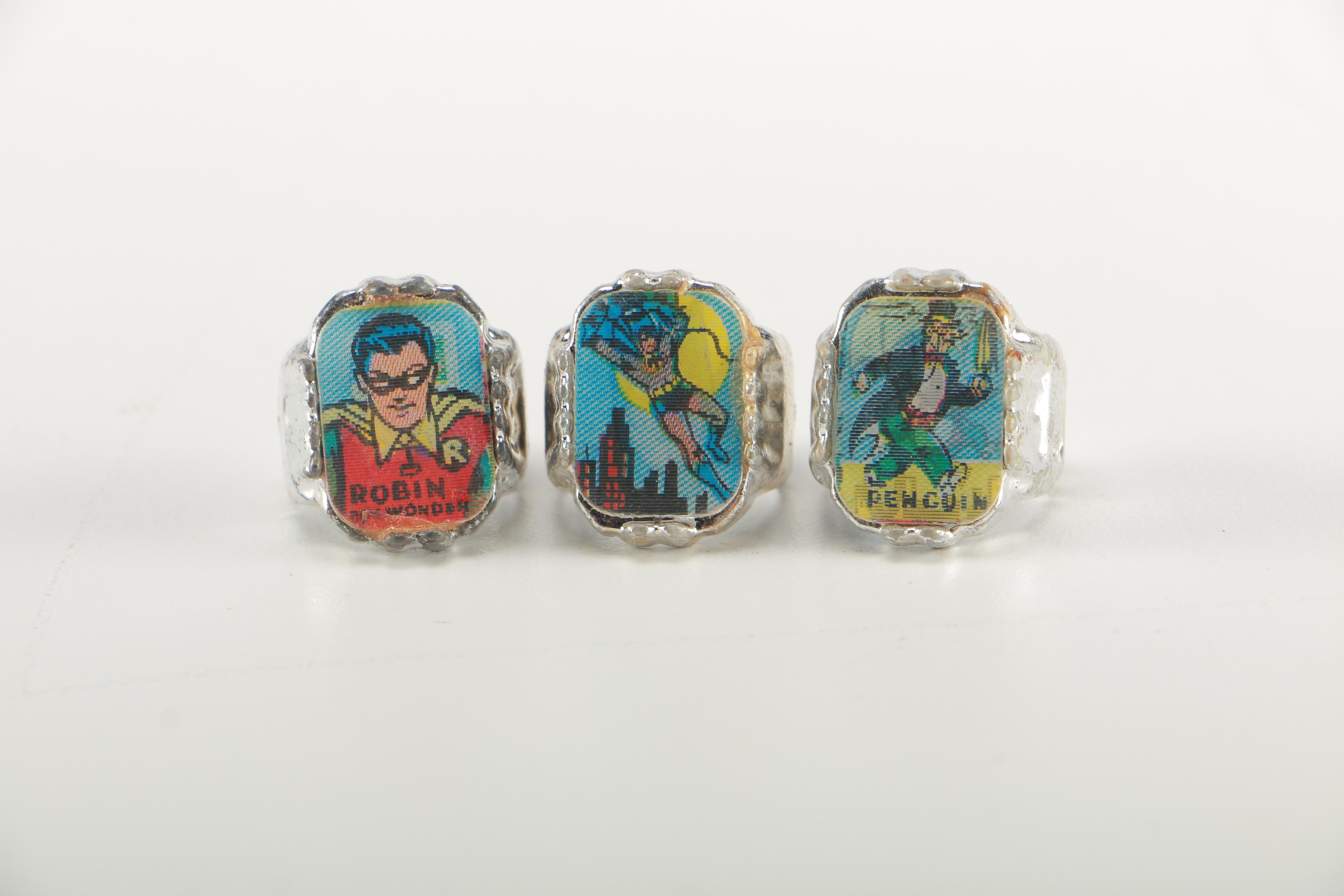 1960s Comic Books and Collectibles With Batman Lenticular Rings
