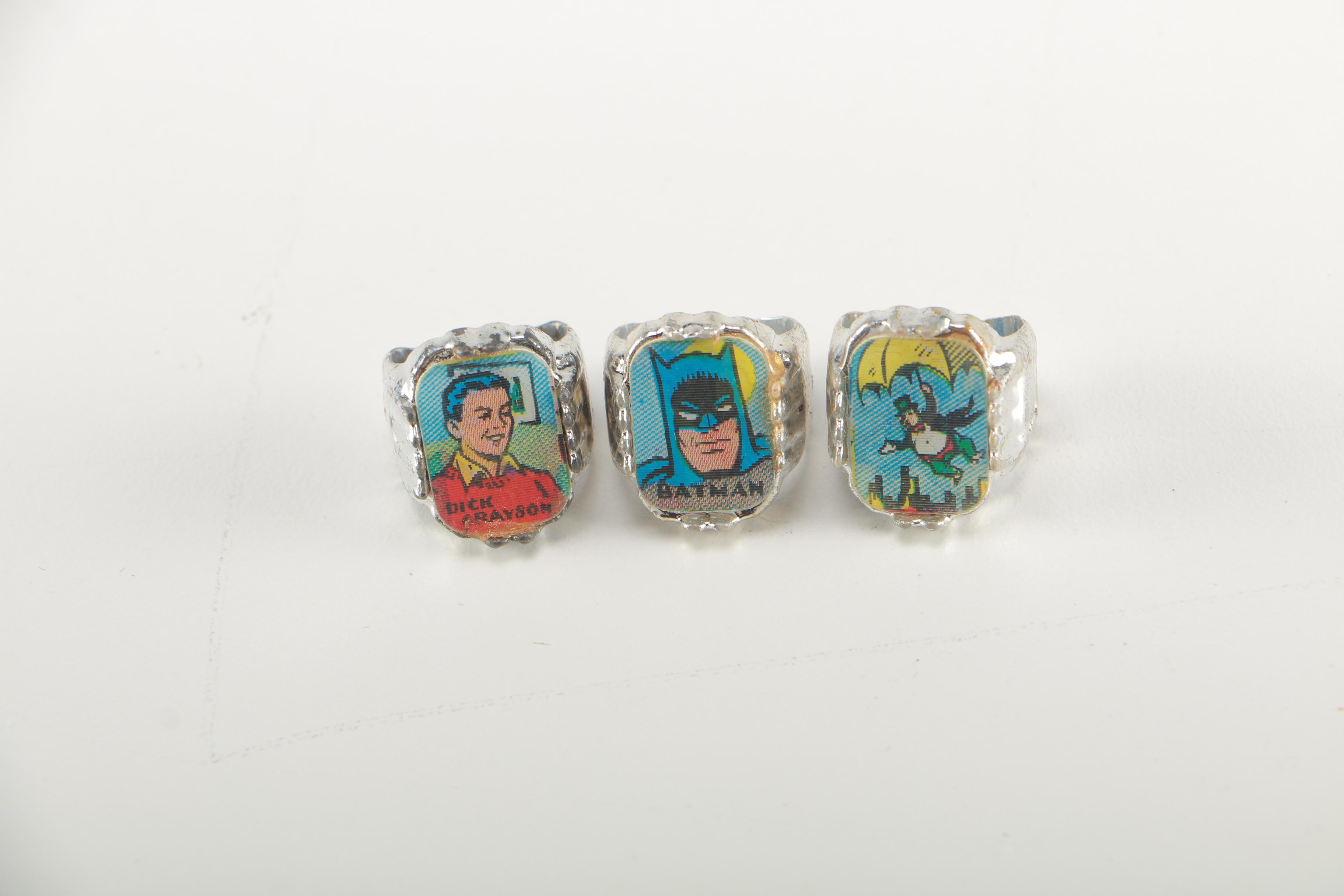 1960s Comic Books and Collectibles With Batman Lenticular Rings
