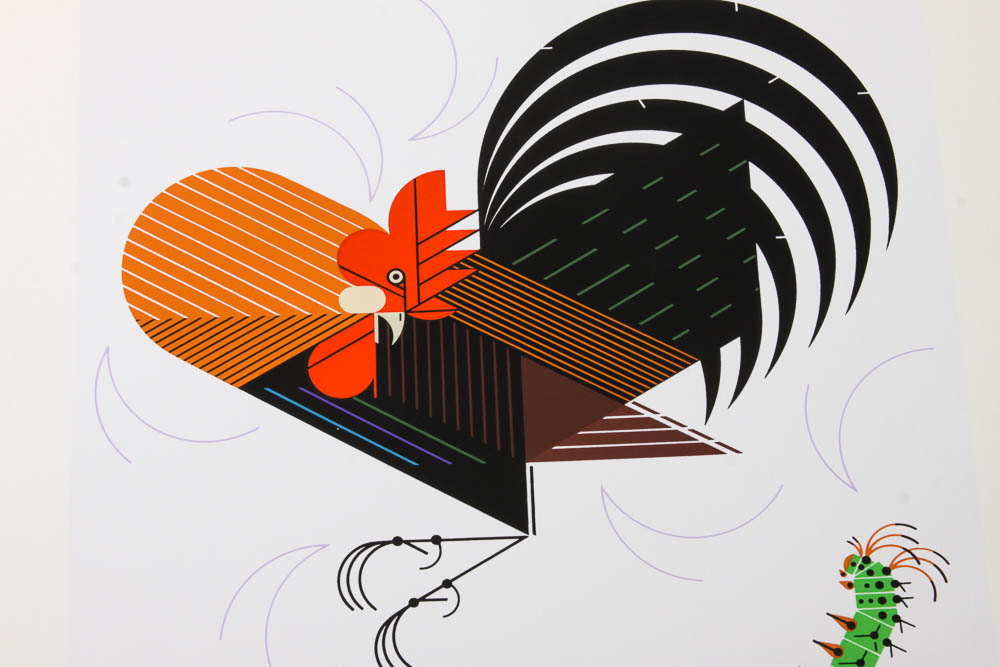 Charley Harper Limited Edition Serigraph "Crawling Tall"