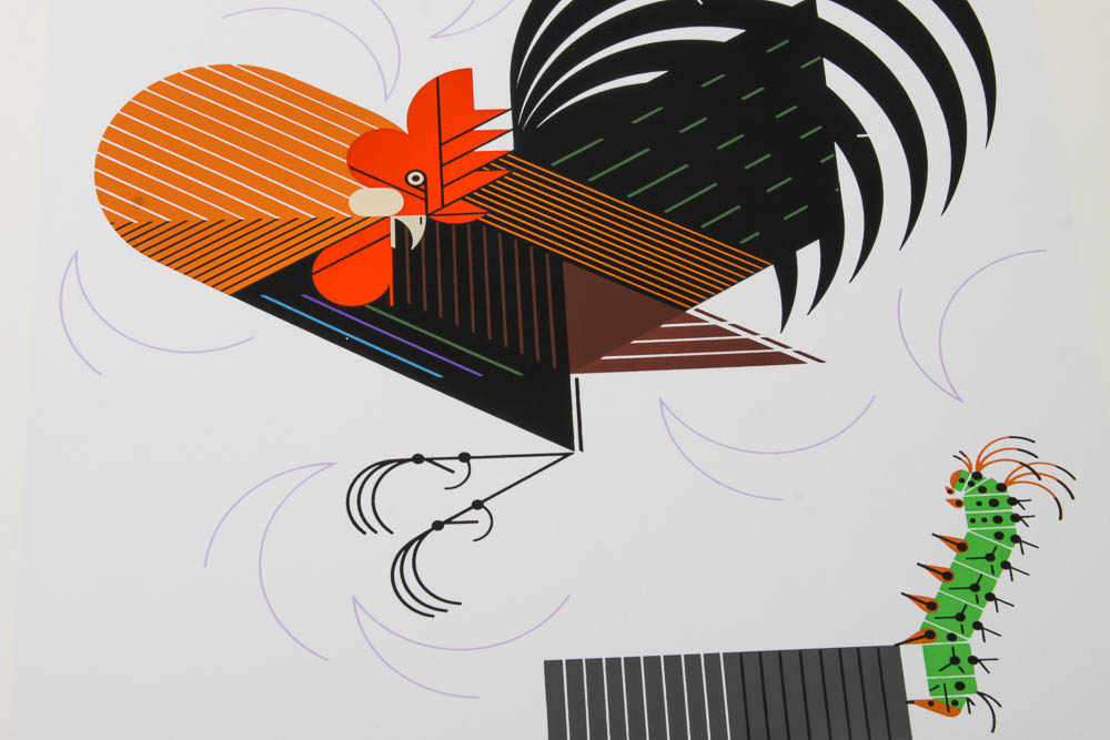 Charley Harper Limited Edition Serigraph "Crawling Tall"