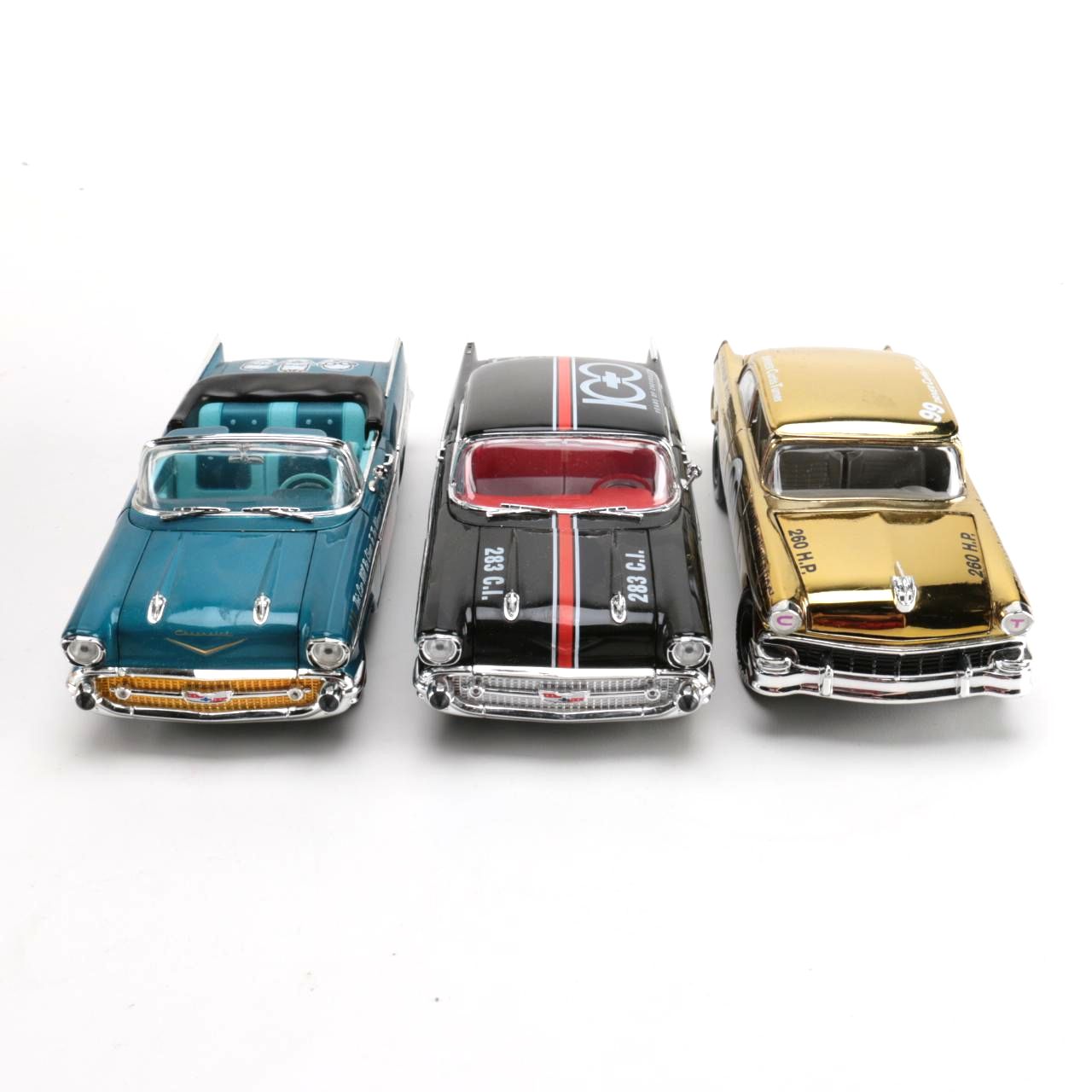 Collection of Die-Cast 1950s Chevrolet Race Cars