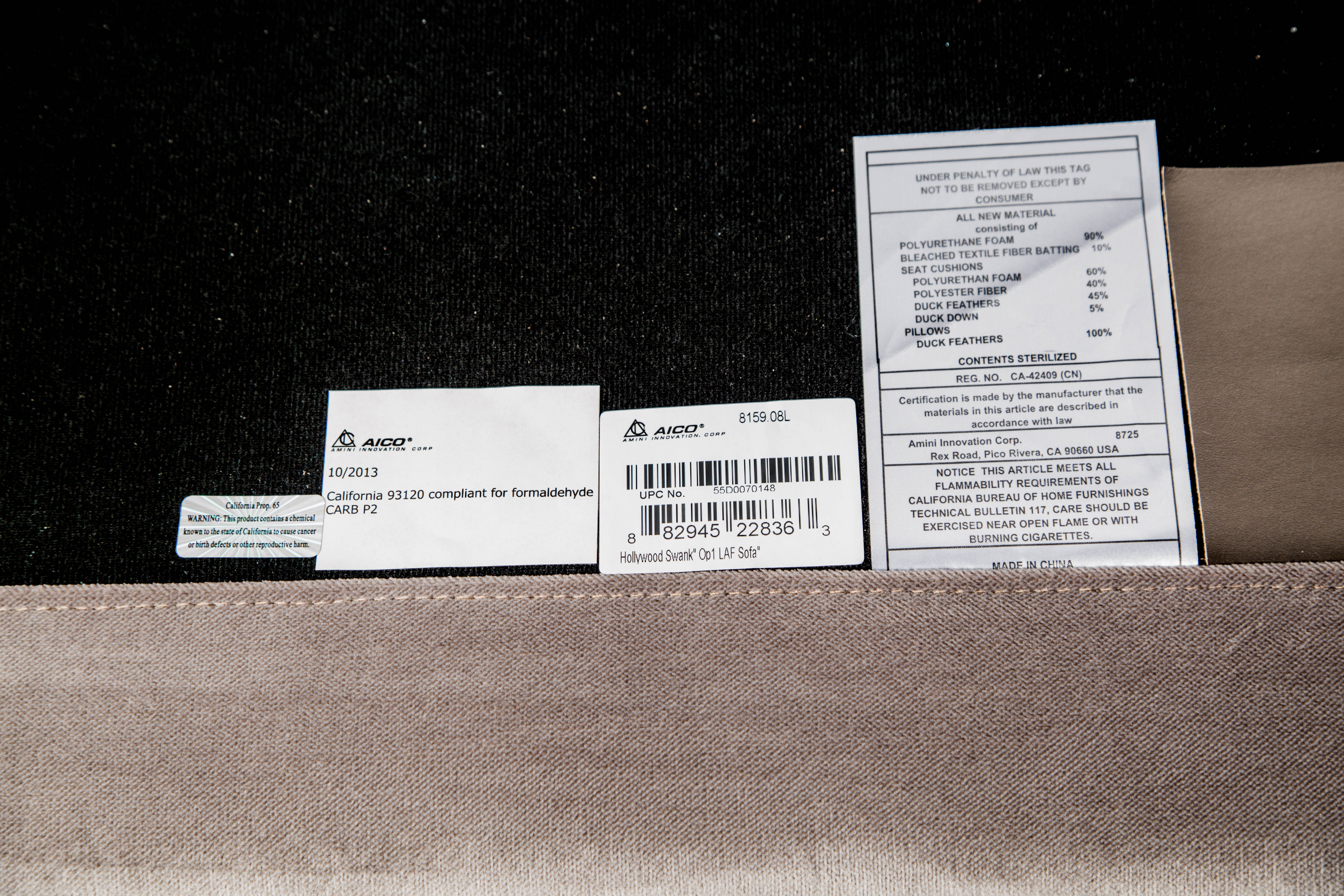 Sectional Sofa by Michael Amini and Jane Seymour for Aico