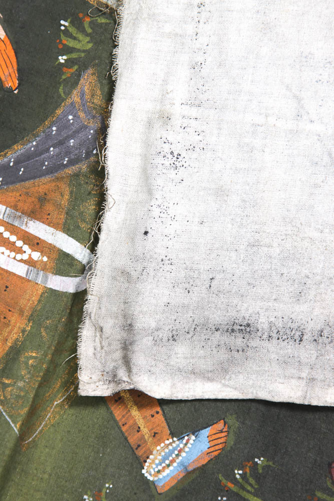 Indian Painting of Krishna on Frabric