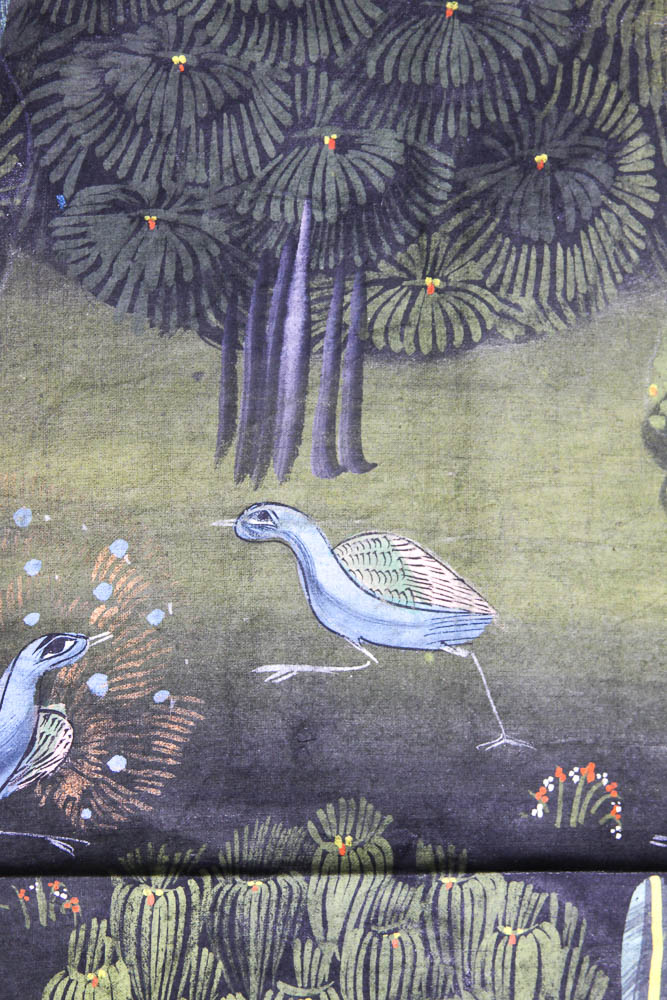 Indian Painting of Krishna on Frabric