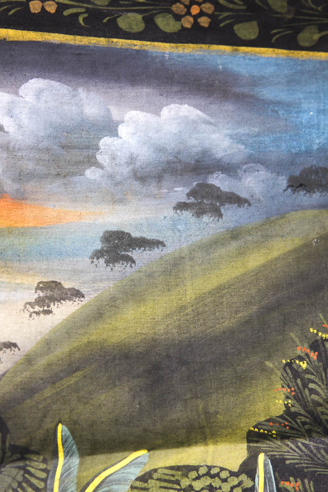 Indian Painting of Krishna on Frabric