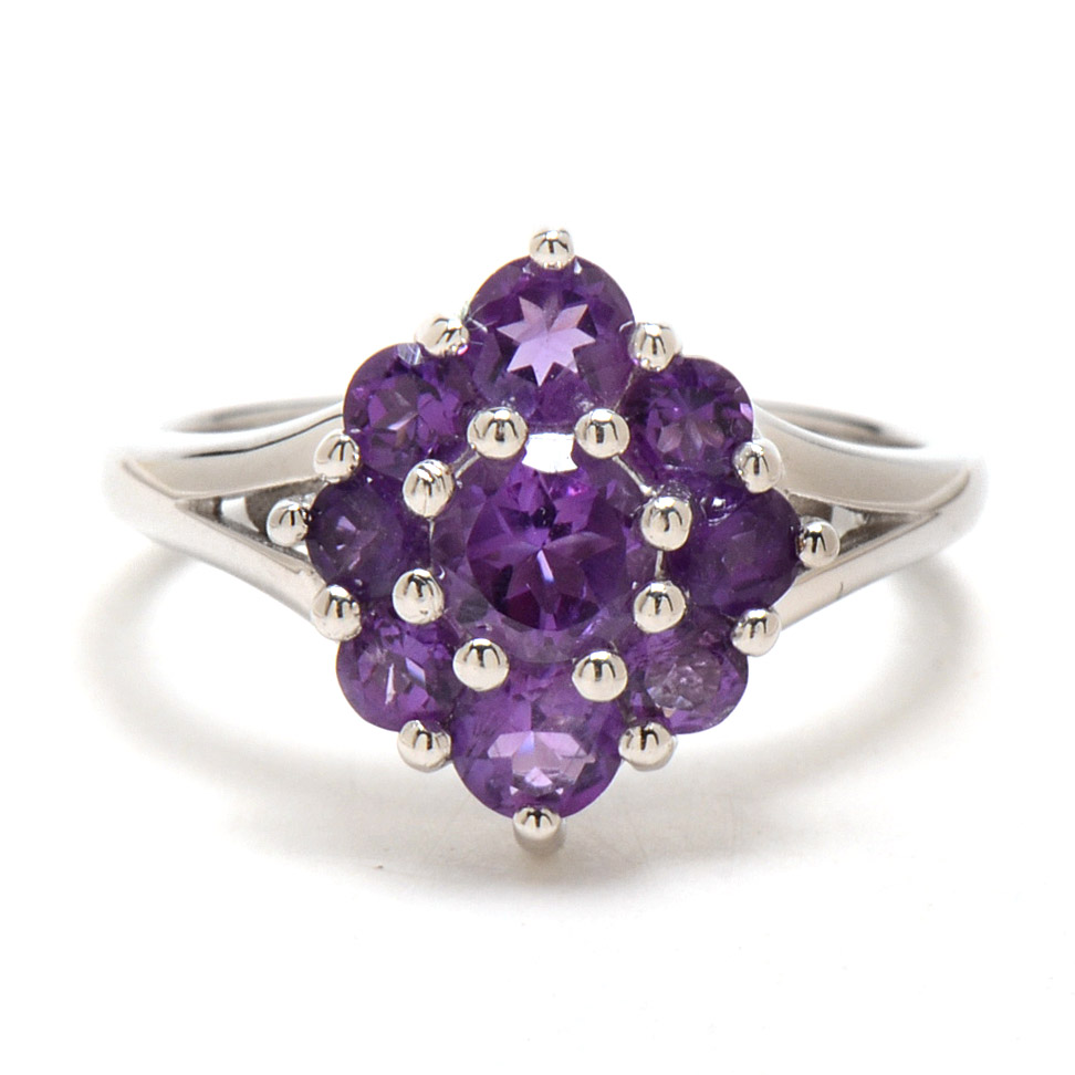 Two Sterling Silver Rings with Stones