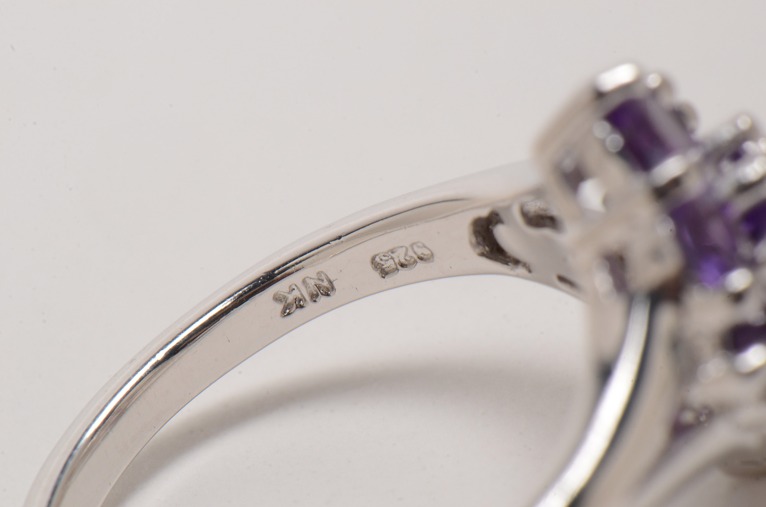 Two Sterling Silver Rings with Stones