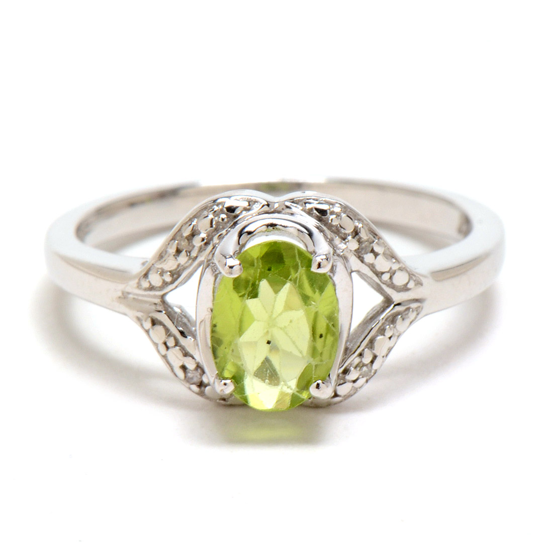 Two Sterling Silver Rings with Stones