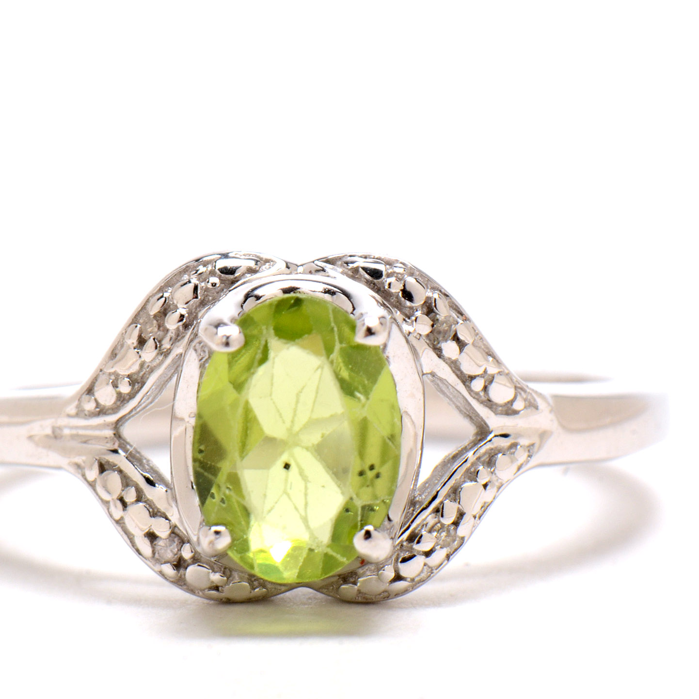 Two Sterling Silver Rings with Stones