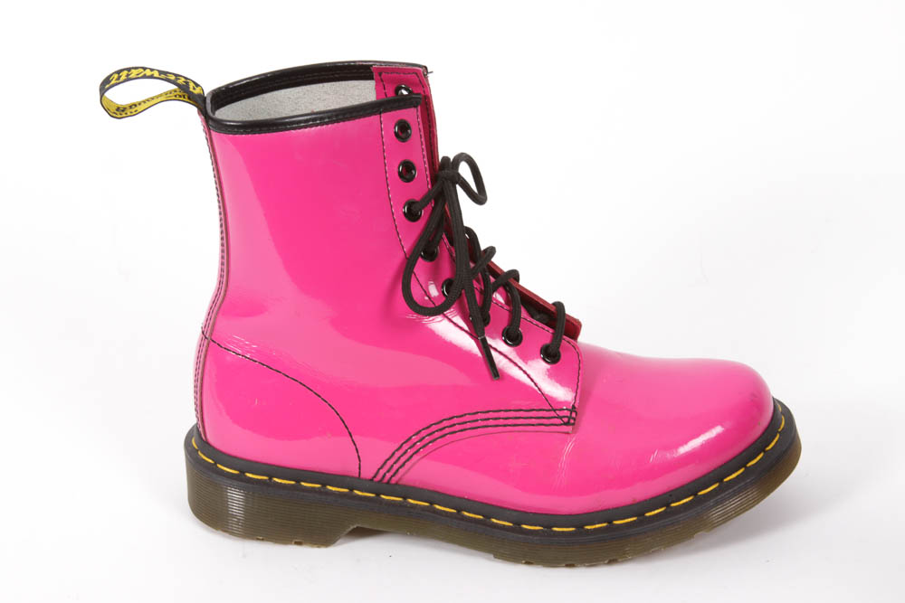 Hot Pink Patent Leather Dr. Martens' Women's Boots