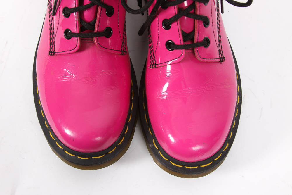 Hot Pink Patent Leather Dr. Martens' Women's Boots