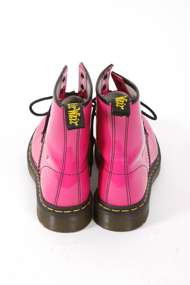 Hot Pink Patent Leather Dr. Martens' Women's Boots