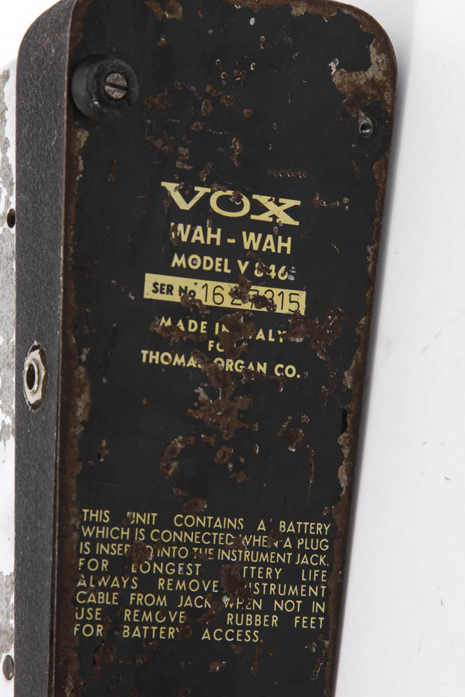 Vox and Dunlop Wah Guitar Effects Pedals