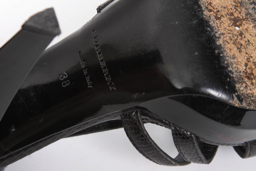 Burberry Designer Strappy Heels