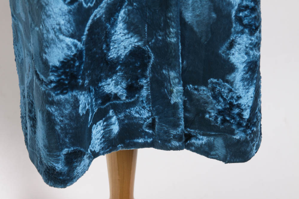 Blue Velvet Versace Overcoat