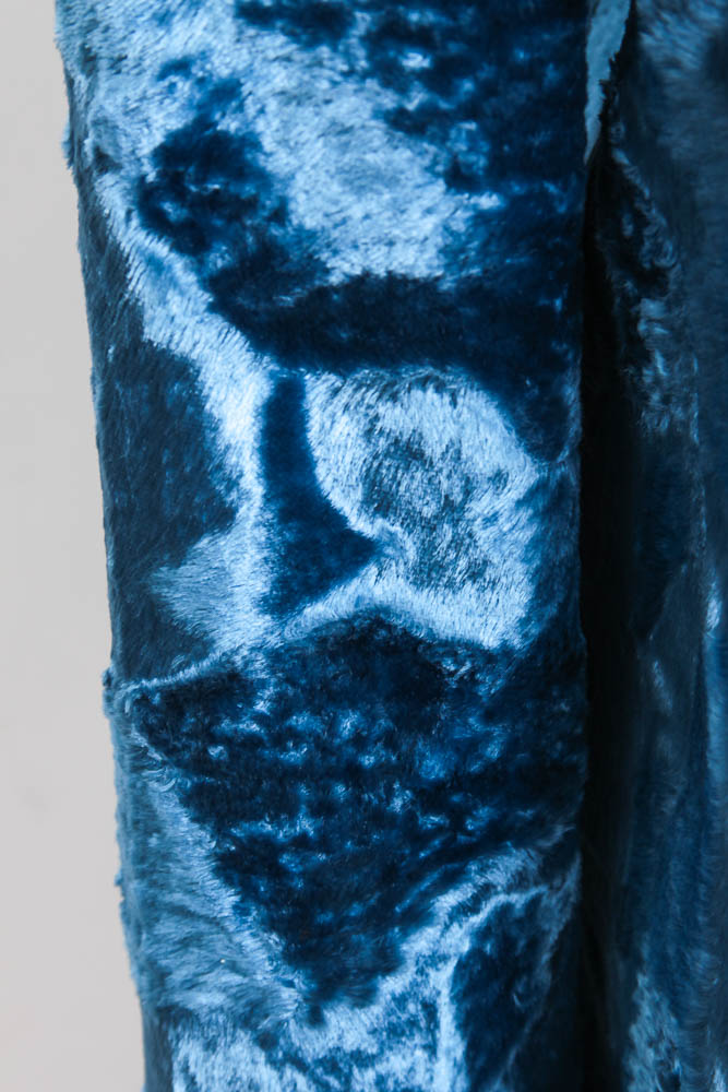 Blue Velvet Versace Overcoat