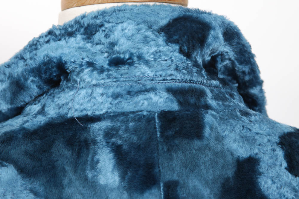 Blue Velvet Versace Overcoat