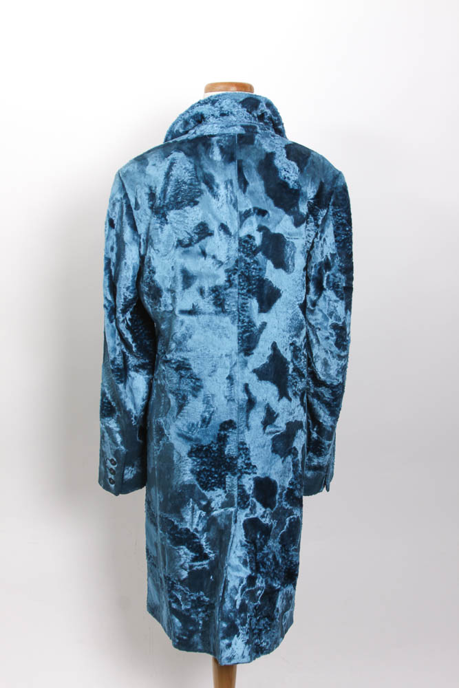 Blue Velvet Versace Overcoat