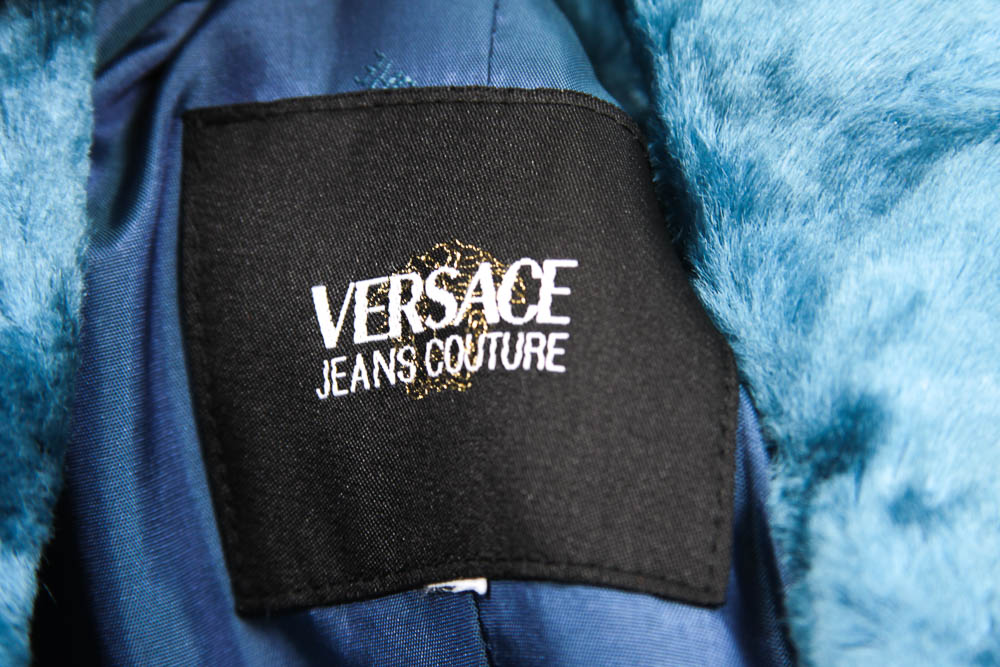 Blue Velvet Versace Overcoat