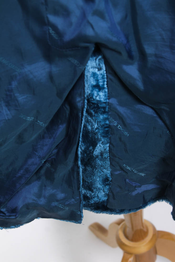 Blue Velvet Versace Overcoat