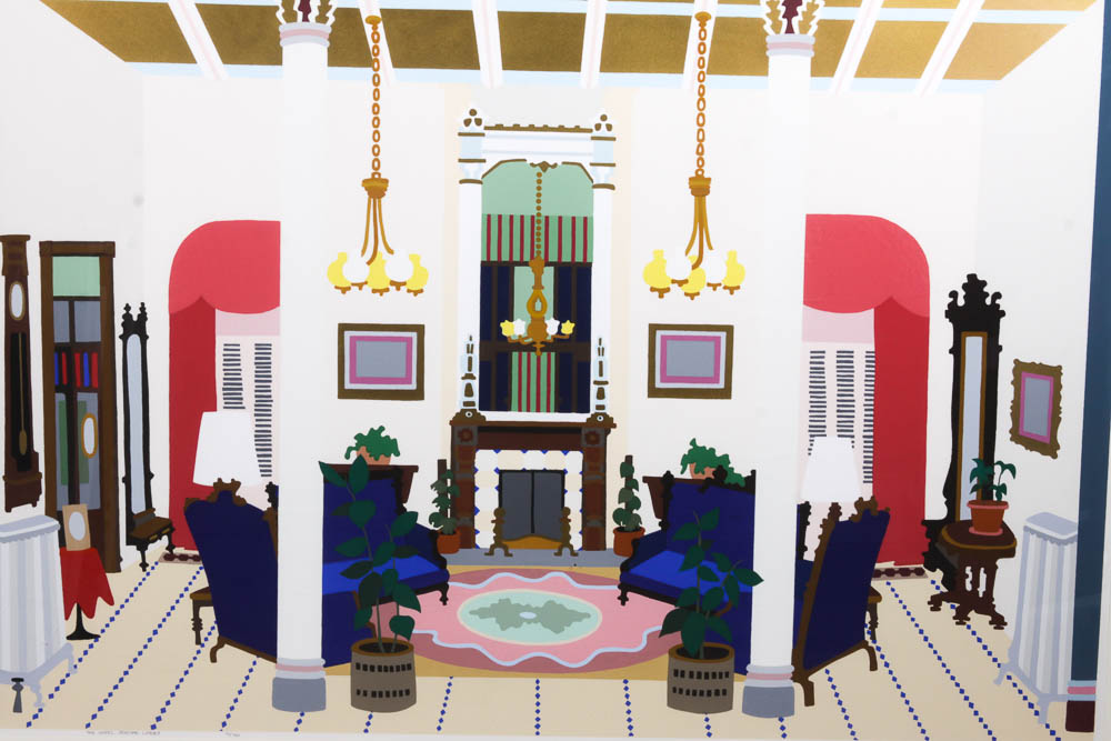 Melanie Brittain Limited Edition Serigraph "Hotel Jerome Lobby"