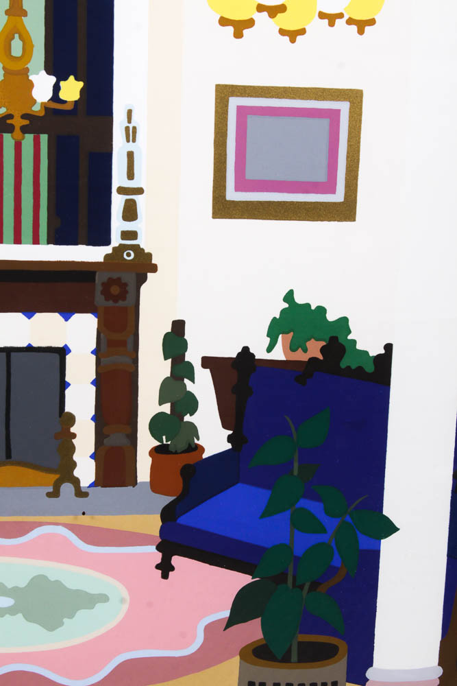 Melanie Brittain Limited Edition Serigraph "Hotel Jerome Lobby"