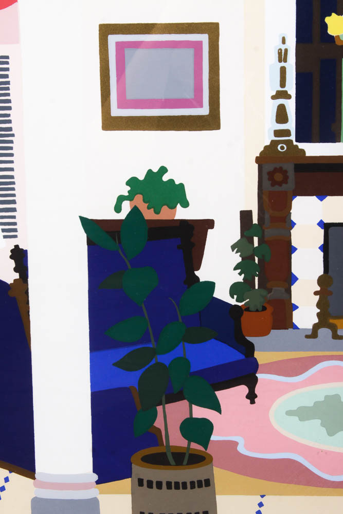 Melanie Brittain Limited Edition Serigraph "Hotel Jerome Lobby"